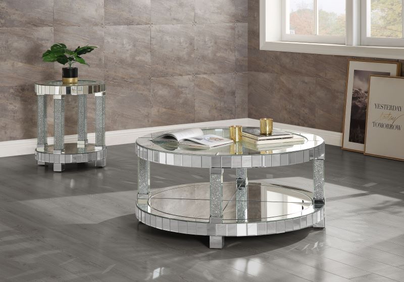 Mirrored Cocktail Table