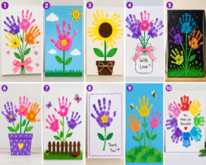 Handprint Flowers Amazing Creative Craft Ideas for Kids