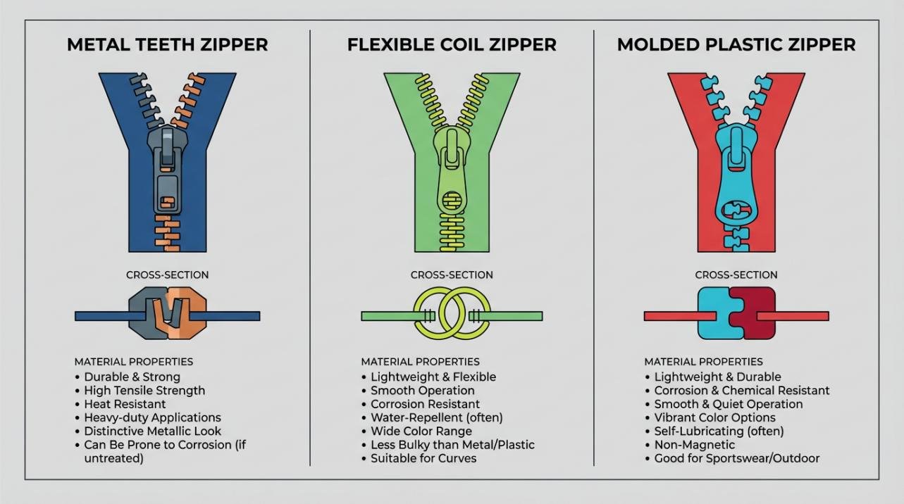 Separating Zippers